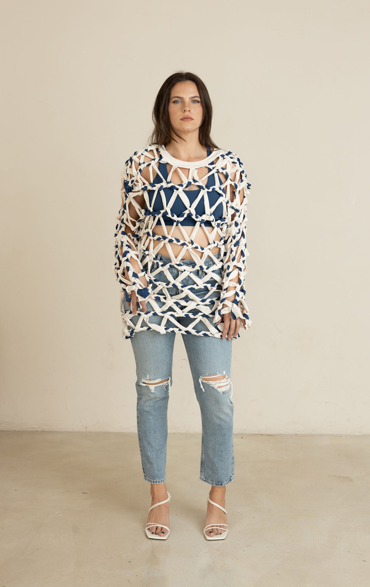 Blake Open Weave Sweater